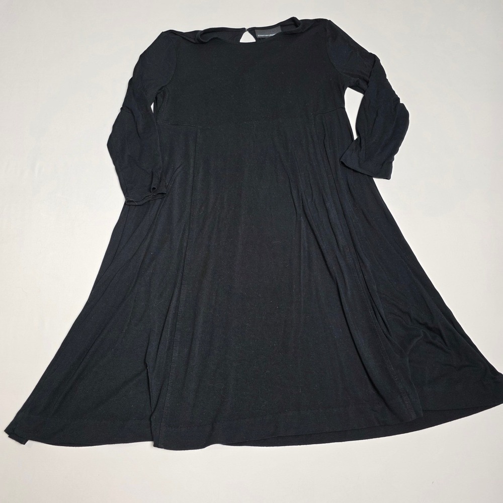 Cynthia Rowley Dress Womens Small Black A-Line Long Sleeve Empire Waist Stretch